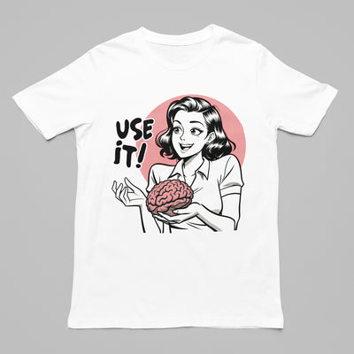 Use It! Retro Brain Tee - 2D Ver