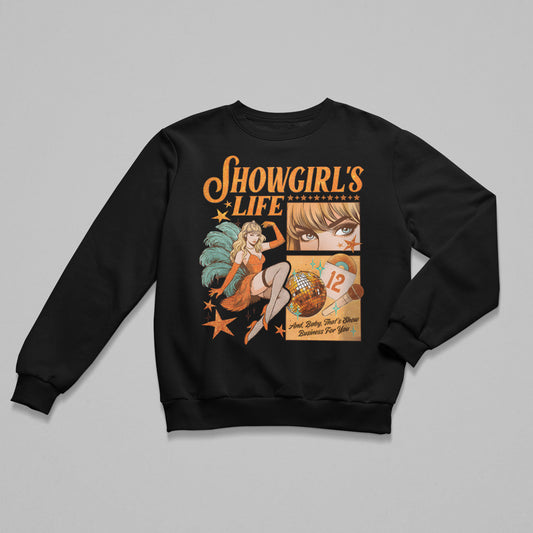 Showgirl's Life Retro Sweatshirt Orange ver