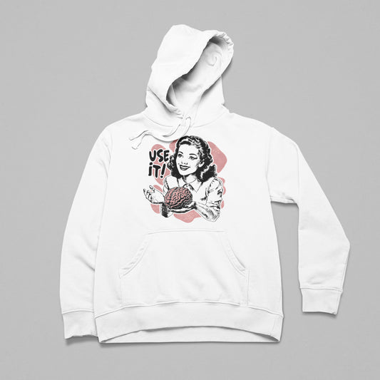 Use it! Retro Brain Hoodie