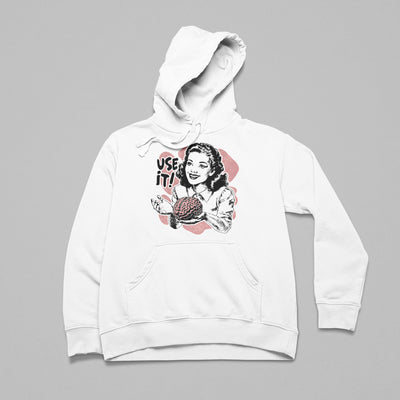 Use it! Retro Brain Hoodie